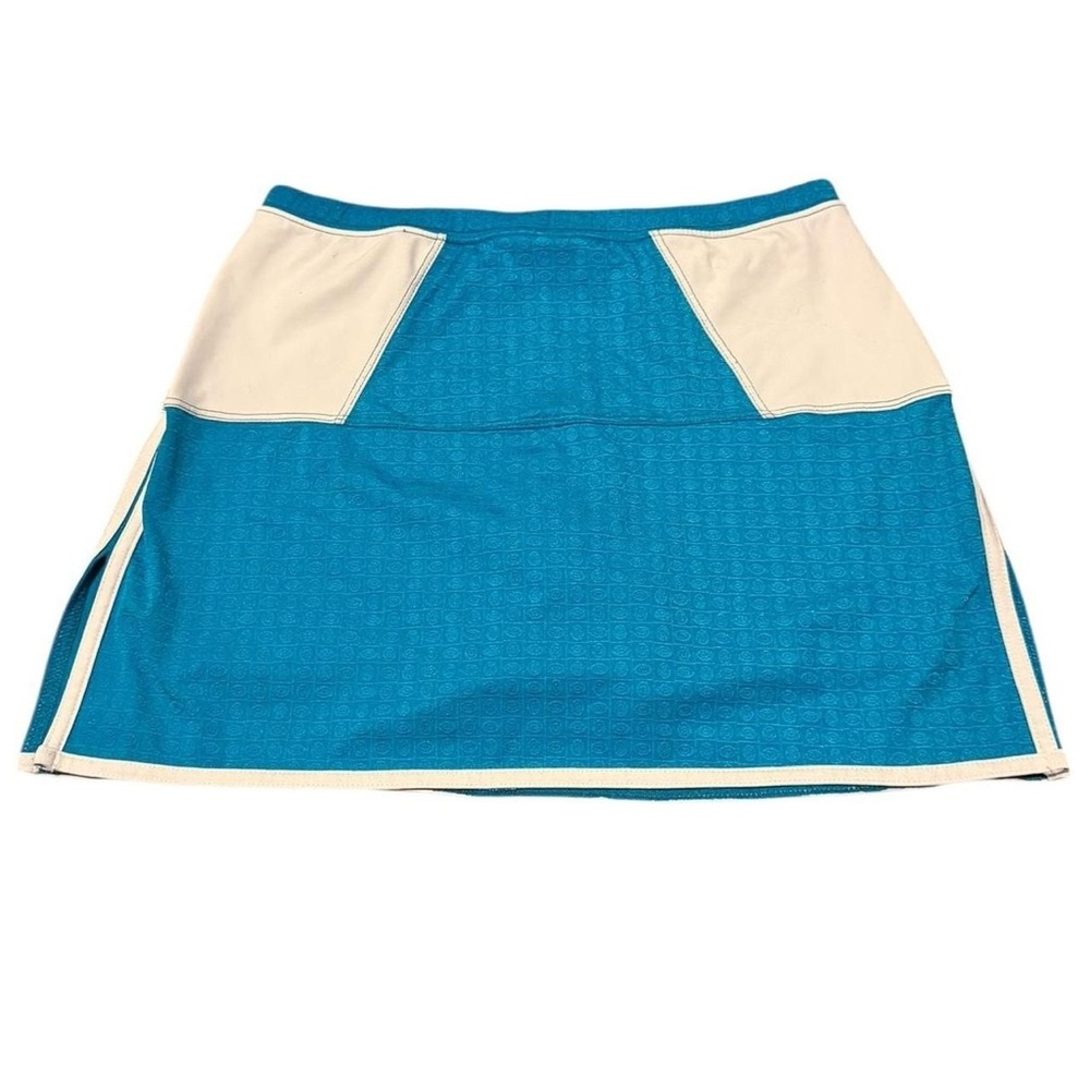 Jerdog Skort Small Teal & Cream – Built-In Shorts